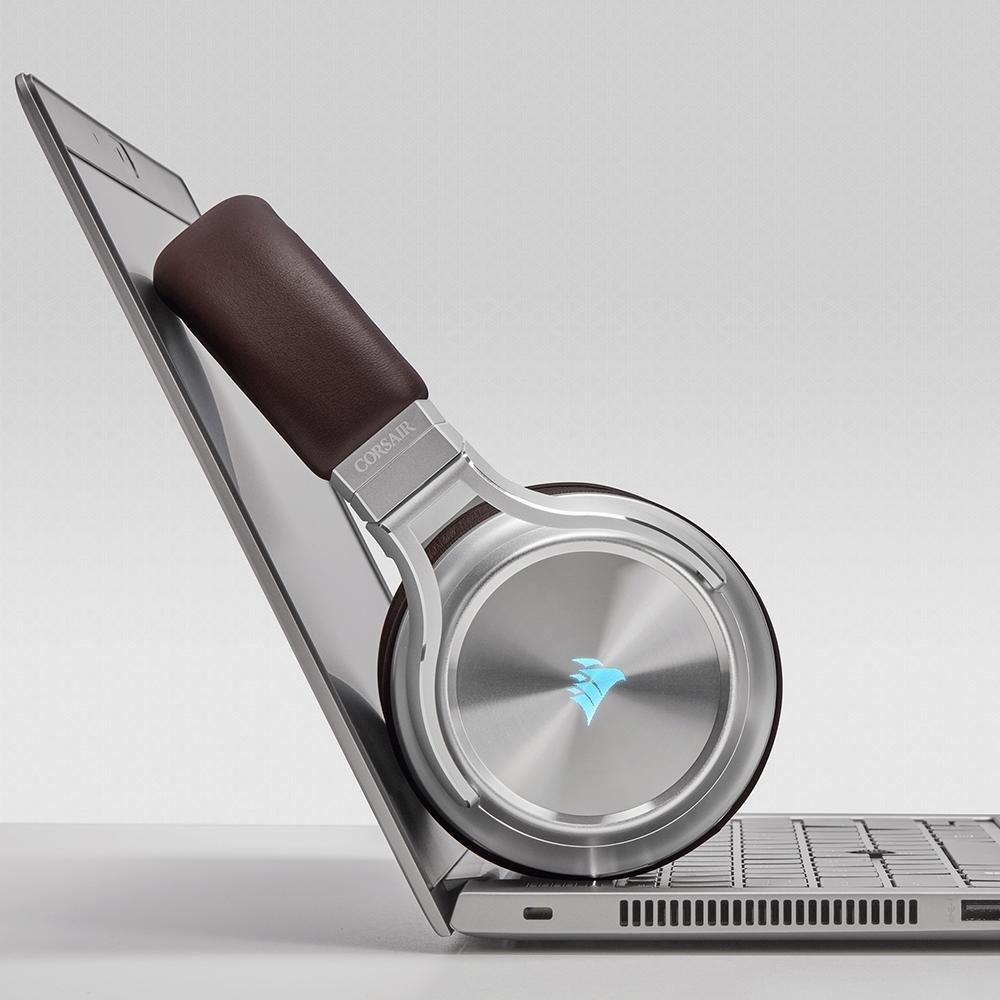 Headset Sem Fio Gamer Corsair Virtuoso SE Premium, RGB, Som