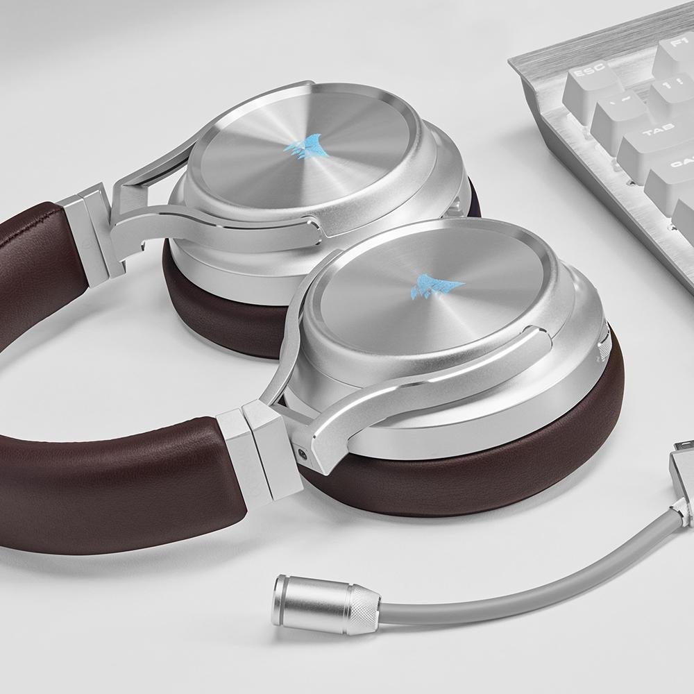 Headset Sem Fio Gamer Corsair Virtuoso SE Premium, RGB, Som