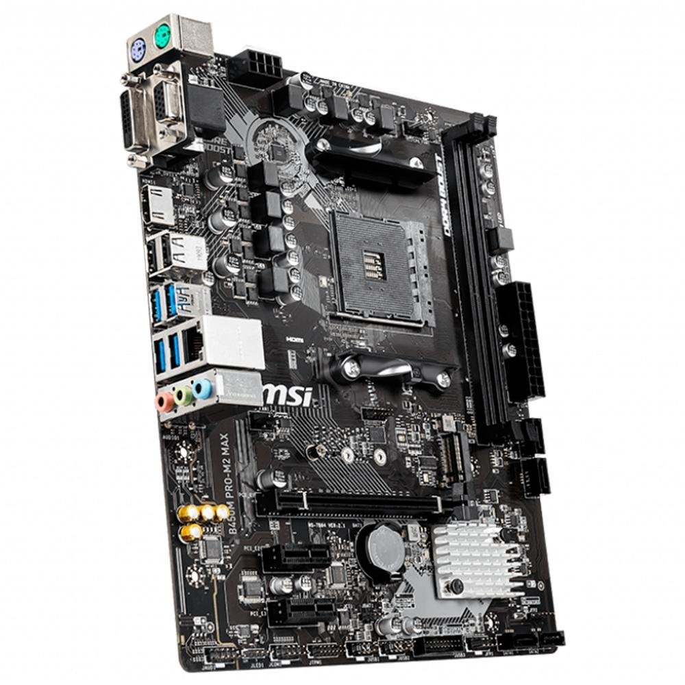 【中古】Ryzen7 3700X + MSI B450M PRO-M2 MAX Placa Mãe MSI B450M Pro-M2 Max, AMD AM4, m-ATX, DDR4 | KaBuM!