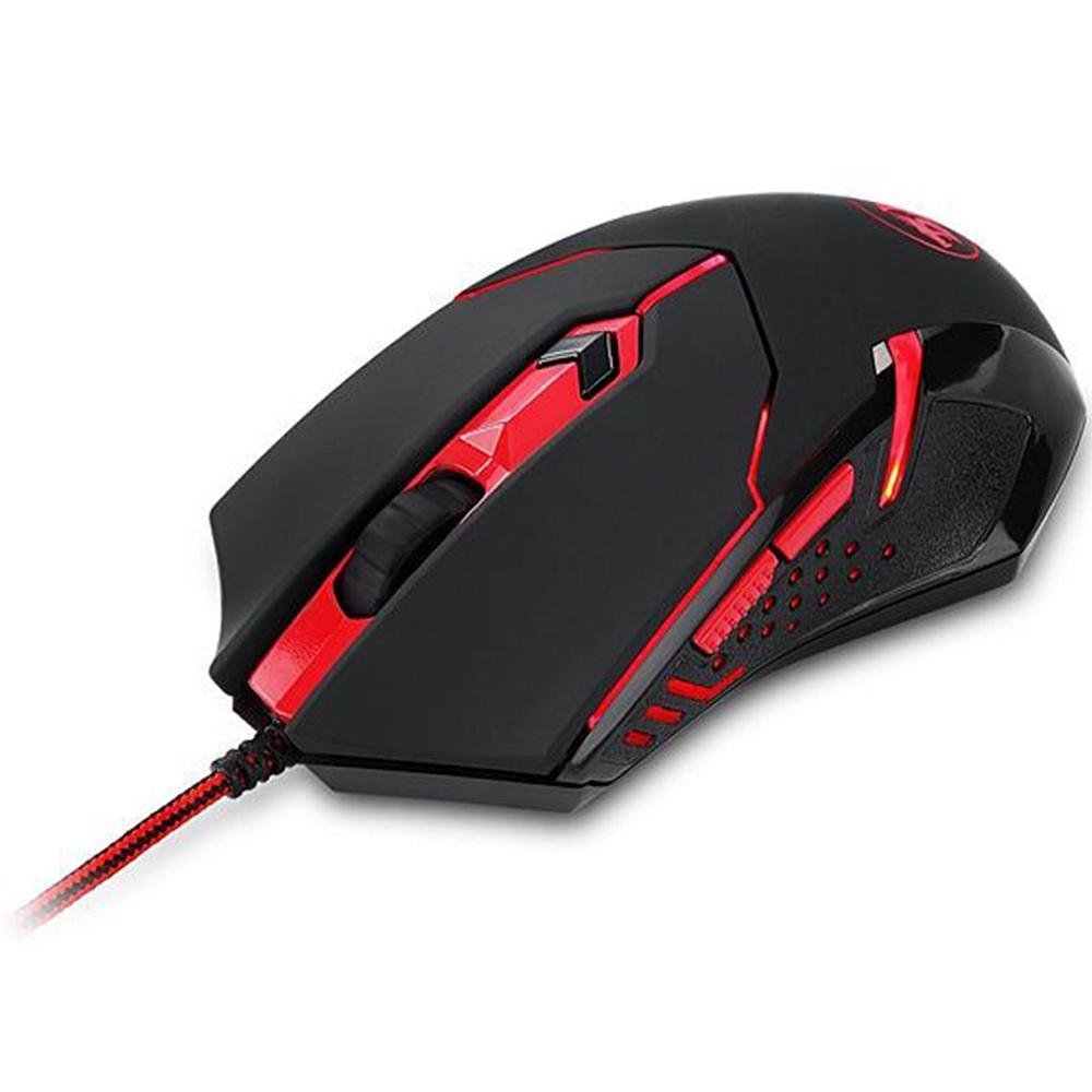 Kit Gamer Redragon S112 - Teclado Harpe RGB + Mouse Centrophorus + Headset Scylla + Mousepad Gamer- S112