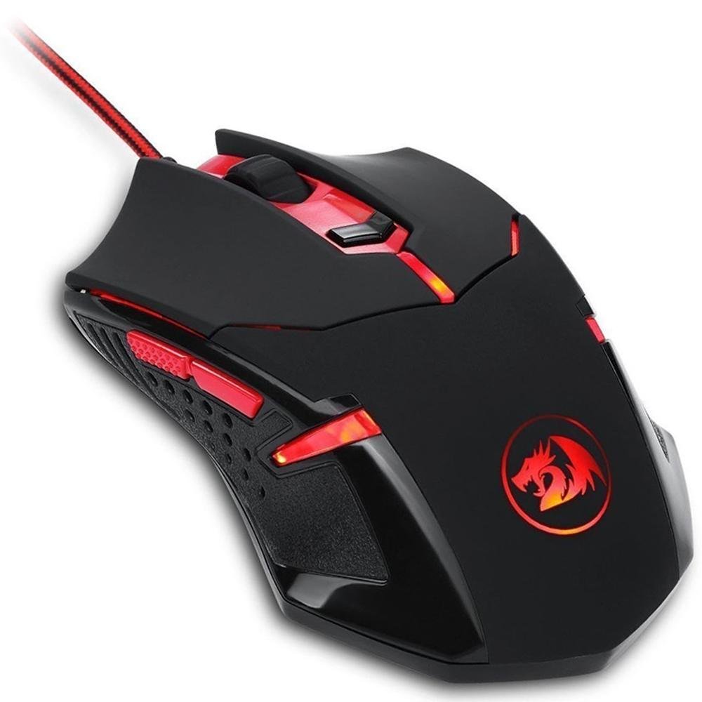 Kit Gamer Redragon S112 - Teclado Harpe RGB + Mouse Centrophorus + Headset Scylla + Mousepad Gamer- S112