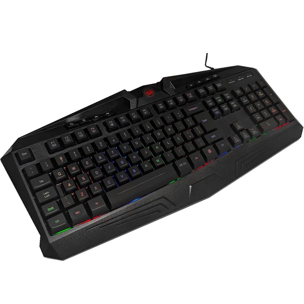 Kit Gamer Redragon S112 - Teclado Harpe RGB + Mouse Centrophorus + Headset Scylla + Mousepad Gamer- S112