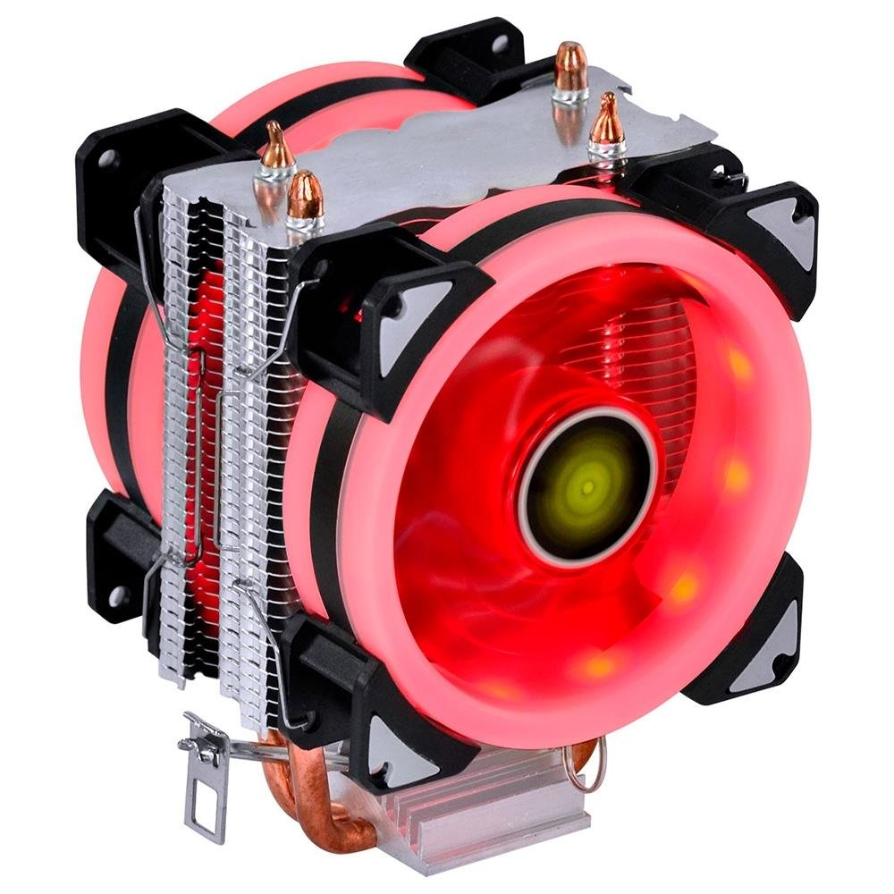 Cooler para Processador Vinik VX Gaming Blitzar, LED Vermelho, AMD/Intel - CP400 Cooler para Processador Vinik VX Gaming Blitzar, LED Vermelho, AMD/Intel - CP400
