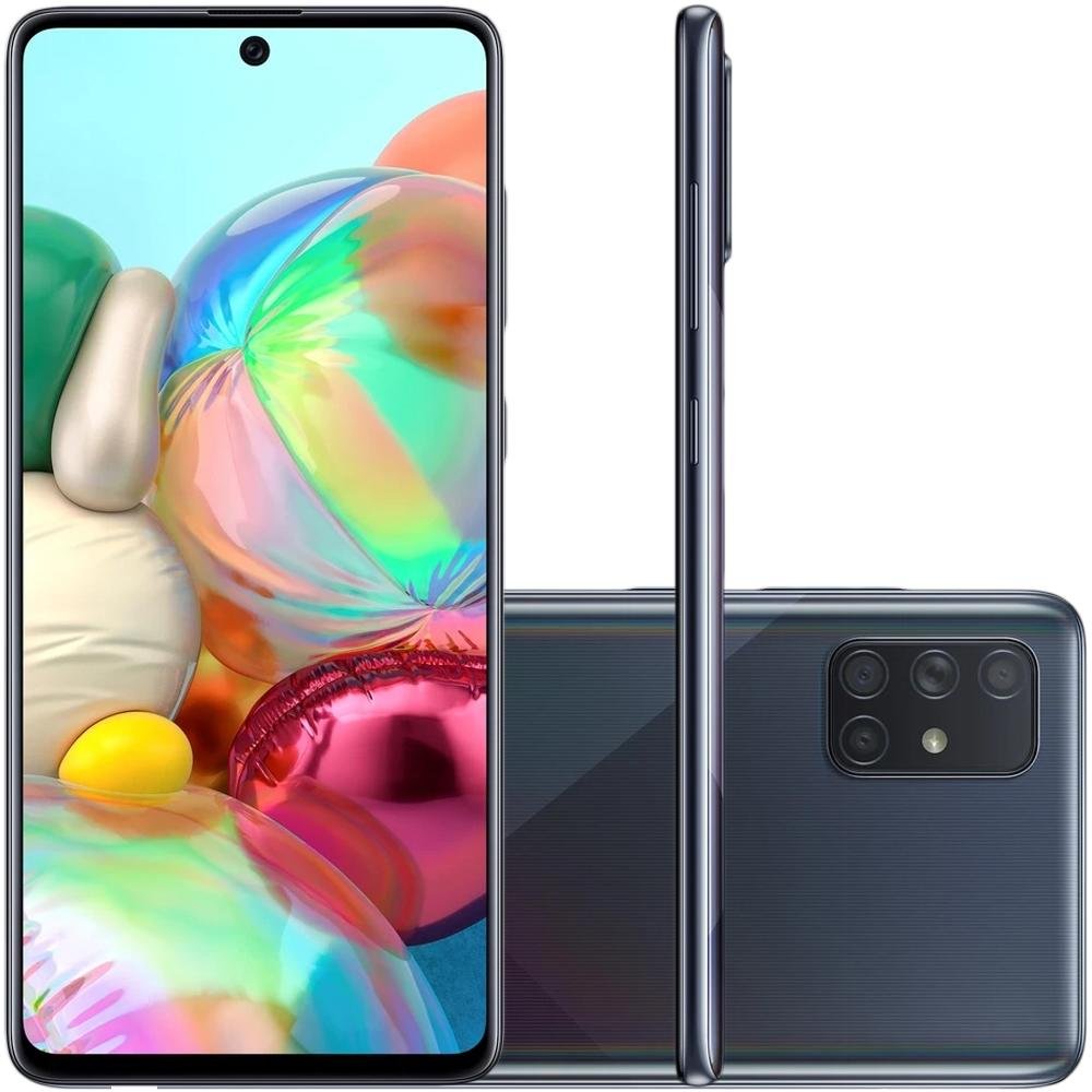 Smartphone Samsung Galaxy A71, 128GB, 64MP, Tela 6.7´, Preto - SM-A715FZKJZTO Smartphone Samsung Galaxy A71, 128GB, 64MP, Tela 6.7´, Preto - SM-A715FZKJZTO