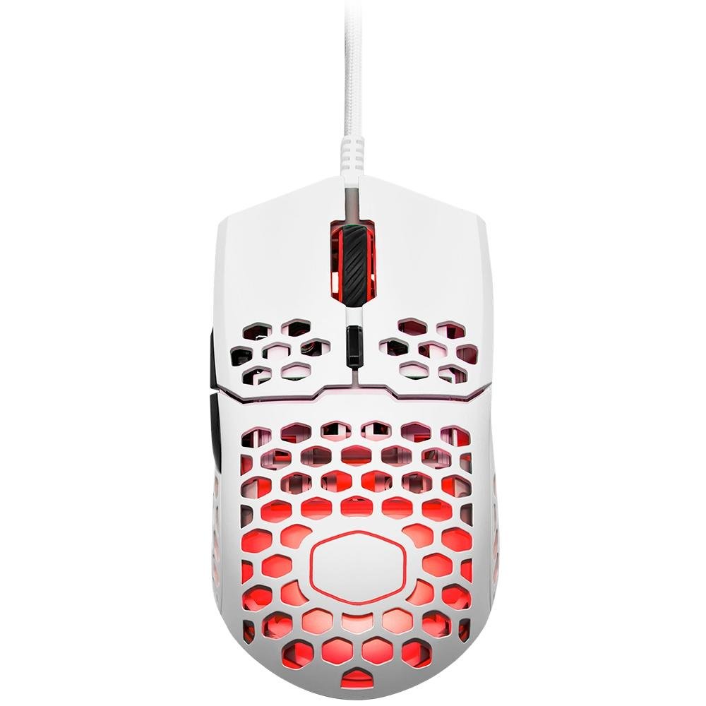 Mouse Gamer Cooler Master MM711, RGB, 6 Botões, 16000DPI, Branco Glossy - MM-711-WWOL2 Mouse Gamer Cooler Master MM711, RGB, 6 Botões, 16000DPI, Branco Glossy - MM-711-WWOL2
