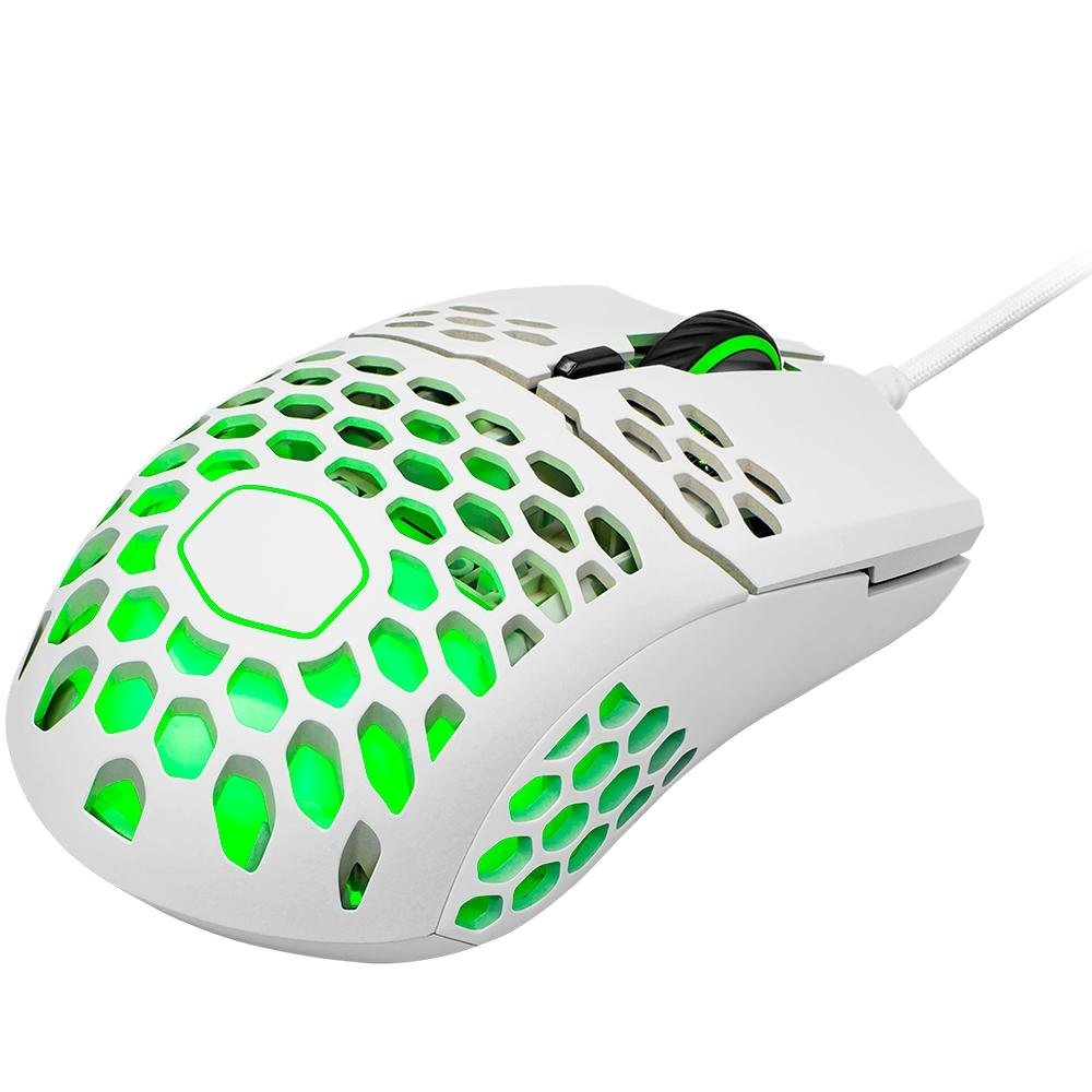 Mouse Gamer Cooler Master MM711, RGB, 6 Botões, 16000DPI, Branco Glossy - MM-711-WWOL2 Mouse Gamer Cooler Master MM711, RGB, 6 Botões, 16000DPI, Branco Glossy - MM-711-WWOL2