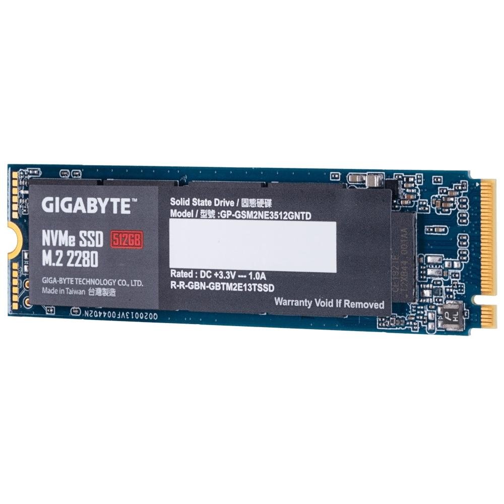 SSD m.2 NVMe 256GB×2 512GB×1 SSD Gigabyte, 512GB, M.2, PCIe, NVMe, Leituras: 17