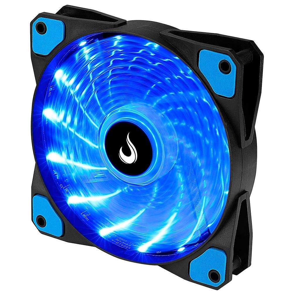 Ventoinha Rise Mode Wind W1, 120mm, LED Azul, Preto - RM-WN-01-BB