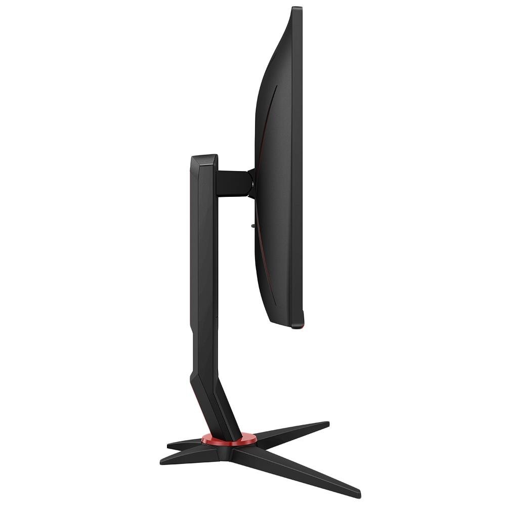 Monitor Gamer AOC Hero 23,8" Full HD, Wide, 144 Hz, 1ms, FreeSync, HDMI e DP, IPS, Ajuste de Altura, Preto - 24G2/BK