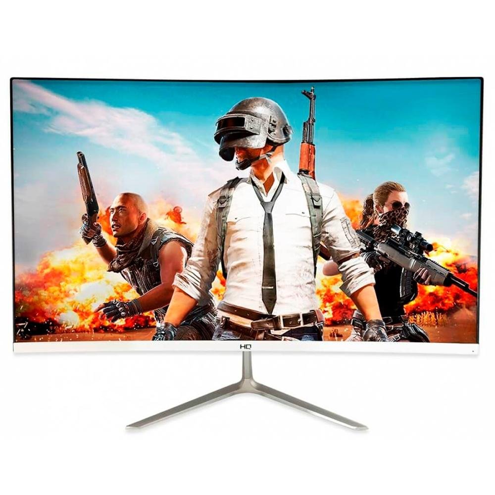 Monitor Gamer HQ LED 24´ Curvo, Full HD, D-Sub, HDMI, 75Hz, 1ms, Branco ...