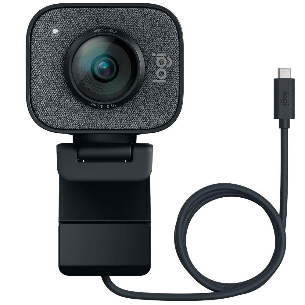 Webcam Full HD Logitech StreamCam Plus com Microfone | KaBuM!