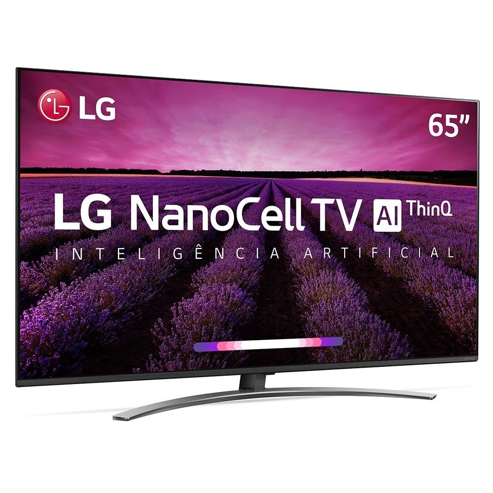 Smart TV LG 65 Polegadas LED UHD 4K NanoCell, 4 HDMI, 2 USB, Wi-Fi, Conversor Digital, ThinQ AI, HDR - 65SM8100 Smart TV LG 65 Polegadas LED UHD 4K NanoCell, 4 HDMI, 2 USB, Wi-Fi, Conversor Digital, ThinQ AI, HDR - 65SM8100