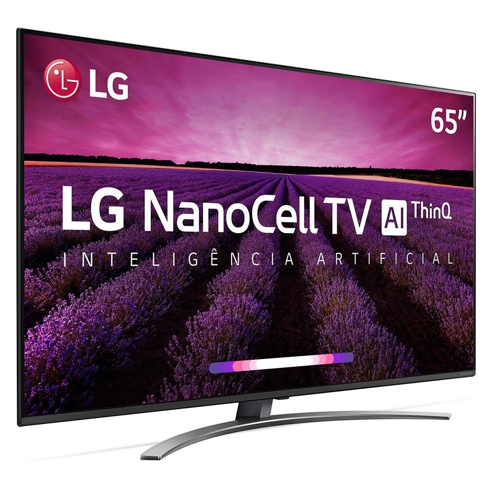 Smart TV LG 65 Polegadas LED UHD 4K NanoCell, 4 HDMI, 2 USB, Wi-Fi, Conversor Digital, ThinQ AI, HDR - 65SM8100 Smart TV LG 65 Polegadas LED UHD 4K NanoCell, 4 HDMI, 2 USB, Wi-Fi, Conversor Digital, ThinQ AI, HDR - 65SM8100