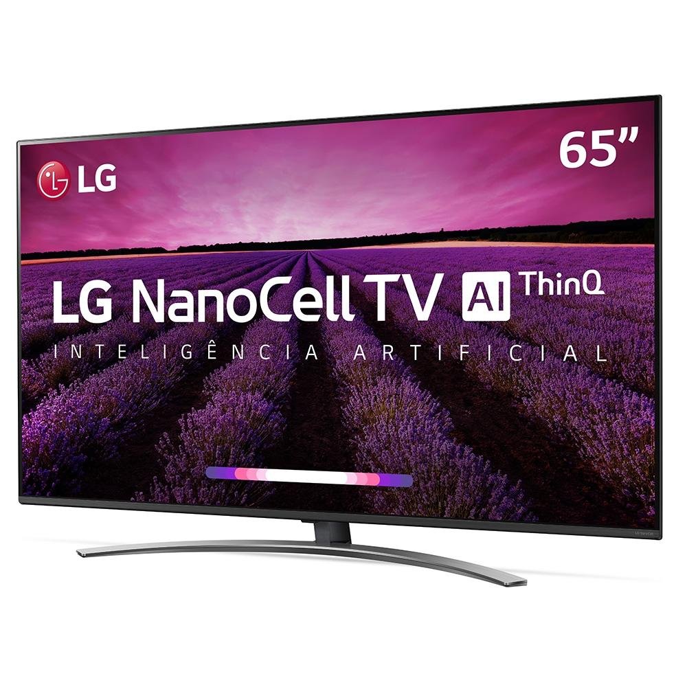 Smart TV LG 65 Polegadas LED UHD 4K NanoCell, 4 HDMI, 2 USB, Wi-Fi, Conversor Digital, ThinQ AI, HDR - 65SM8100 Smart TV LG 65 Polegadas LED UHD 4K NanoCell, 4 HDMI, 2 USB, Wi-Fi, Conversor Digital, ThinQ AI, HDR - 65SM8100