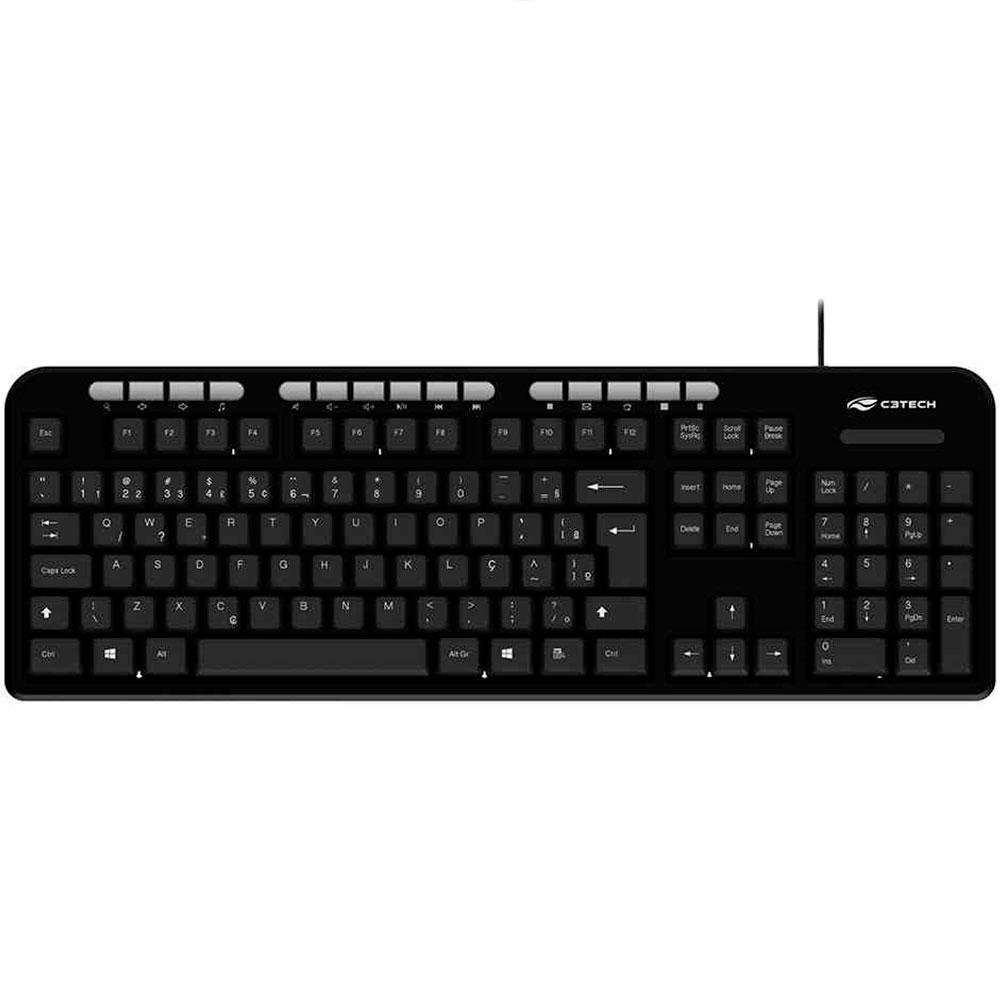 Kit Teclado e Mouse USB Preto, C3TECH KT-200BK - Imagem 4