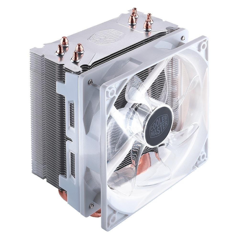 Air Cooler Cooler Master Hyper 212 LED White Edition, LED, AMD/Intel, 120mm, Branco - RR-212L-16PW-R1 Air Cooler Cooler Master Hyper 212 LED White Edition, LED, AMD/Intel, 120mm, Branco - RR-212L-16PW-R1