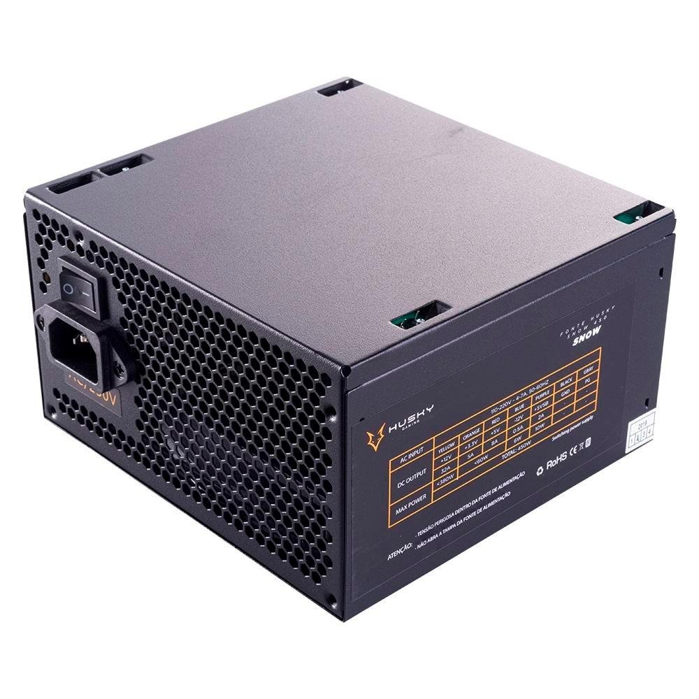 Fonte Husky Gaming Snow 450W 80 Plus White |KaBuM!