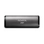 SSD Externo Adata, 256GB, USB 3.2 Gen 2 com Type C, Leitura: 1000MB/s, Cinza - ASE760-256GU32G2-CTI
