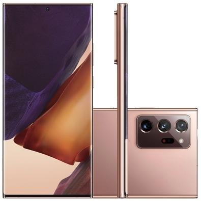 Smartphone Samsung Galaxy Note20 Ultra, 256GB, 108MP, Tela 6.9´, Mystic Bronze - SM-N986BZNSZTO Menor preço em Smartphone Samsung Galaxy Note20 Ultra, 256GB, 108MP, Tela 6.9´, Mystic Bronze - SM-N986BZNSZTO