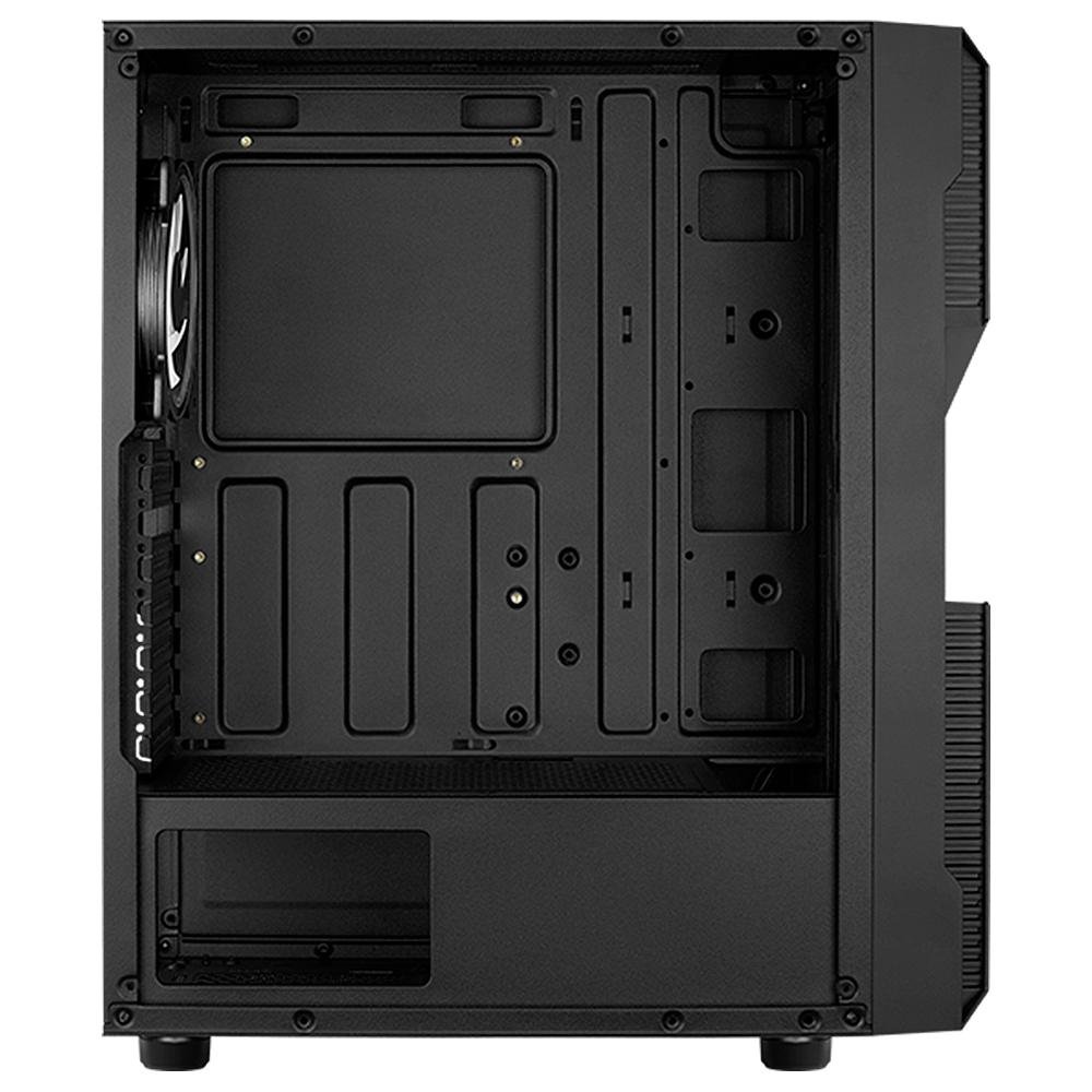 Gabinete Gamer Aerocool Menace Saturn FRGB, Mid Tower, RGB, com FAN, Lateral em Vidro - 70616 Gabinete Gamer Aerocool Menace Saturn FRGB, Mid Tower, RGB, com FAN, Lateral em Vidro - 70616