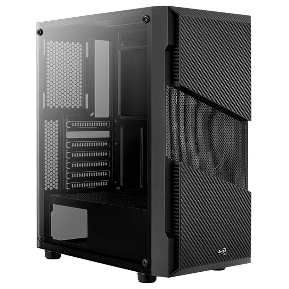 Gabinete Gamer Aerocool Menace Saturn FRGB, Mid Tower, RGB, com FAN, Lateral em Vidro - 70616 Gabinete Gamer Aerocool Menace Saturn FRGB, Mid Tower, RGB, com FAN, Lateral em Vidro - 70616
