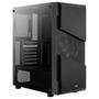 Gabinete Gamer Aerocool Menace Saturn FRGB, Mid Tower, RGB, com FAN, Lateral em Vidro - 70616