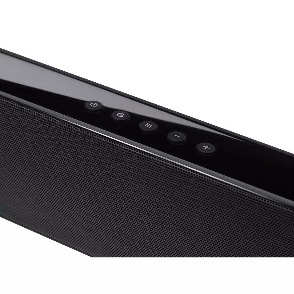 Soundbar JBL Cinema SB110, 2.0 Canais, Bluetooth, 55W RMS, Subwoofer Embutido - JBLSB110BLKBR Soundbar JBL Cinema SB110, 2.0 Canais, Bluetooth, 55W RMS, Subwoofer Embutido - JBLSB110BLKBR