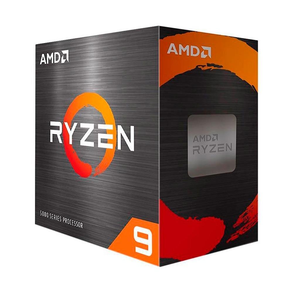 Processador AMD Ryzen 9 5900X, 3.7GHz (4.8GHz Max Turbo), Cache 70MB, 12 Núcleos, 24 Threads, AM4 - 100-100000061WOF Processador AMD Ryzen 9 5900X, 3.7GHz (4.8GHz Max Turbo), Cache 70MB, 12 Núcleos, 24 Threads, AM4 - 100-100000061WOF