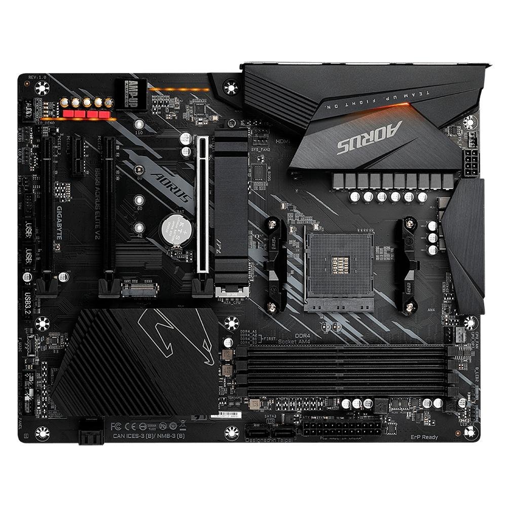 Placa Mãe Aorus B550 Elite V2, AMD B550, ATX, DDR4, (rev. 1.0