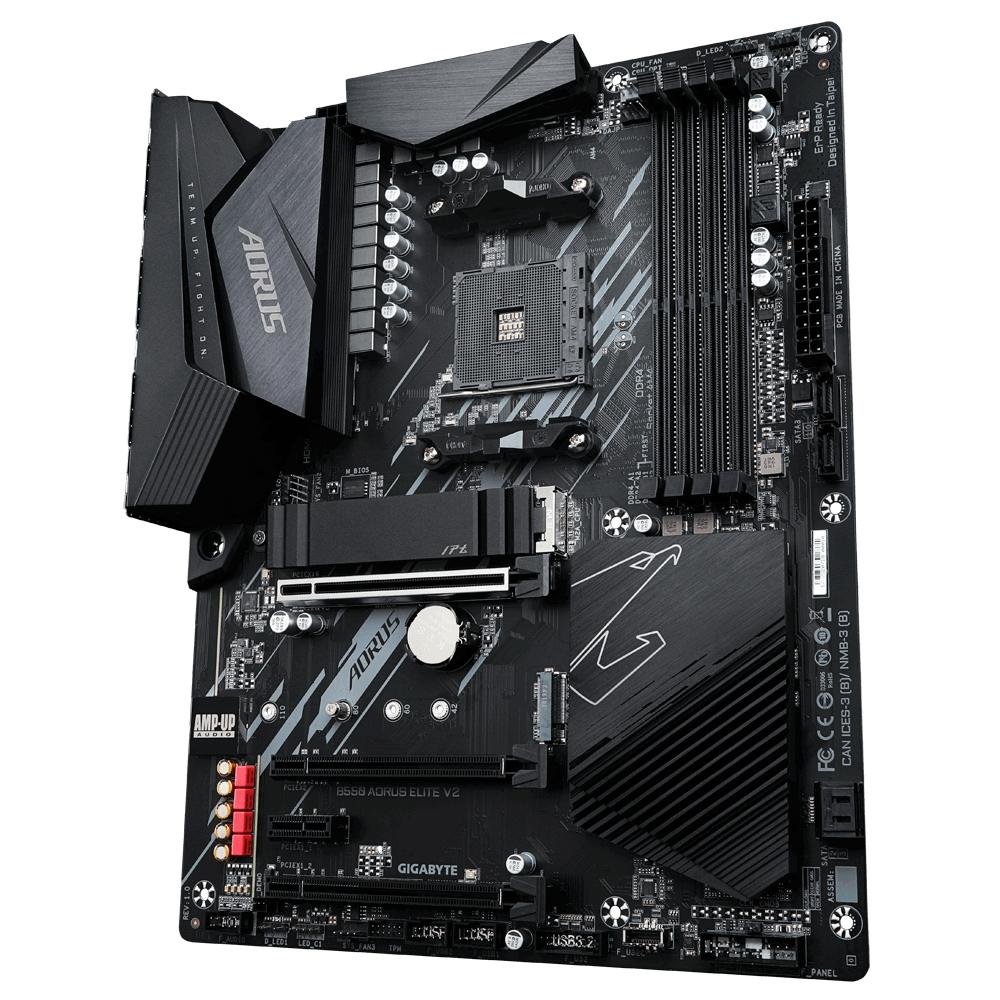 マザーボード AORUS B550 ELITE Placa Mãe Aorus B550 Elite V2, AMD B550, ATX, DDR4, (rev. 1.0