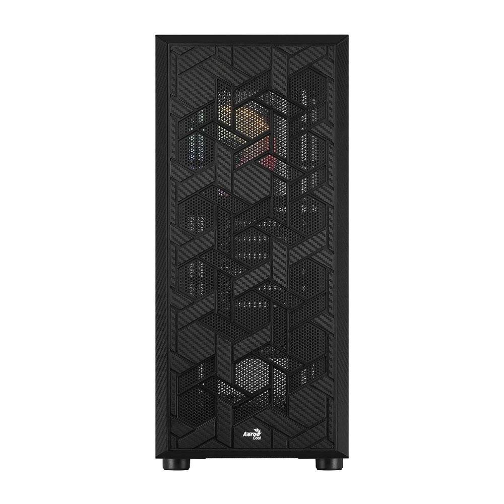 Gabinete Gamer Aerocool Hive, Mid Tower, 1x FAN RGB Traseira, Lateral em Vidro Temperado, Preto - 72997 Gabinete Gamer Aerocool Hive, Mid Tower, 1x FAN RGB Traseira, Lateral em Vidro Temperado, Preto - 72997