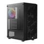 Gabinete Gamer Aerocool Hive, Mid Tower, 1x FAN RGB Traseira, Lateral em Vidro Temperado, Preto - 72997