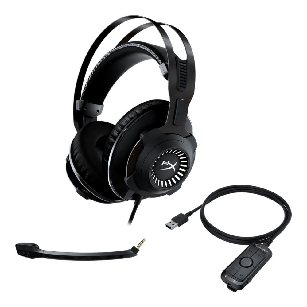Headset Gamer HyperX Cloud Revolver, Som Surround 7.1, Drivers 50mm, Múltiplas Plataformas, USB e P3 - HHSR1-AH-GM/G Headset Gamer HyperX Cloud Revolver, Som Surround 7.1, Drivers 50mm, Múltiplas Plataformas, USB e P3 - HHSR1-AH-GM/G