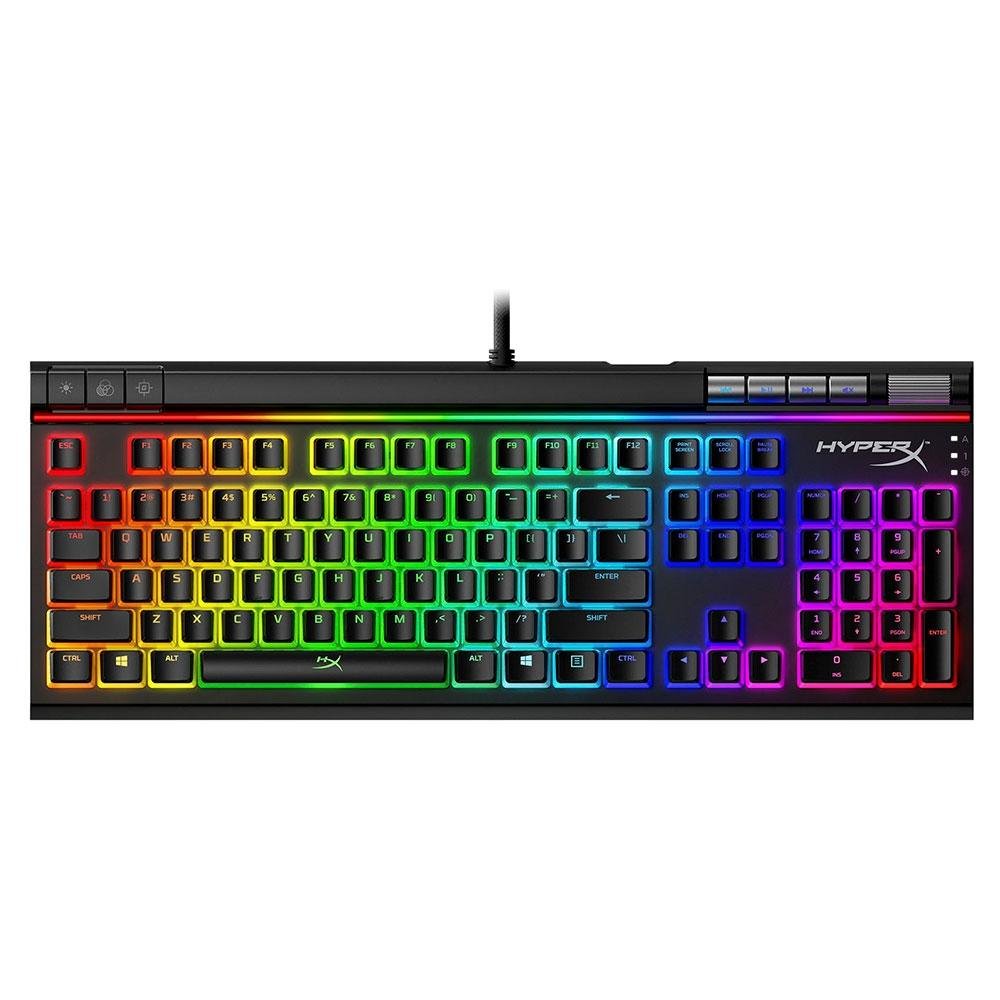 Teclado Mecânico Gamer HyperX Alloy Elite 2 RGB, Switch HyperX Red, US, Preto - 4P5N3AA#ABA