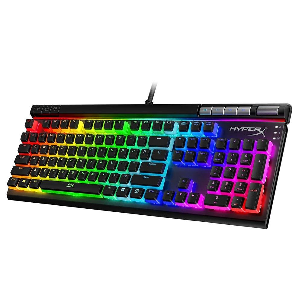 Teclado Mecânico Gamer HyperX Alloy Elite 2 RGB, Switch HyperX Red, US, Preto - 4P5N3AA#ABA