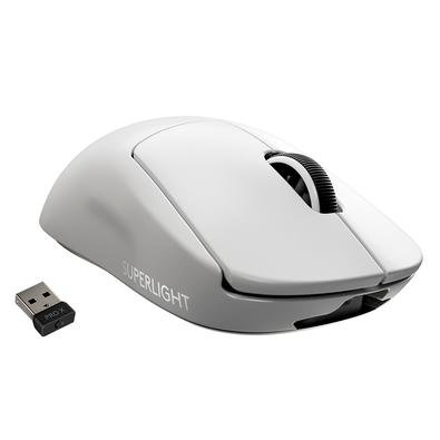 Mouse Sem Fio Gamer Logitech G PRO X Superlight, Lightspeed, 5 Botões, 25000 DPI, Branco - 910-005941