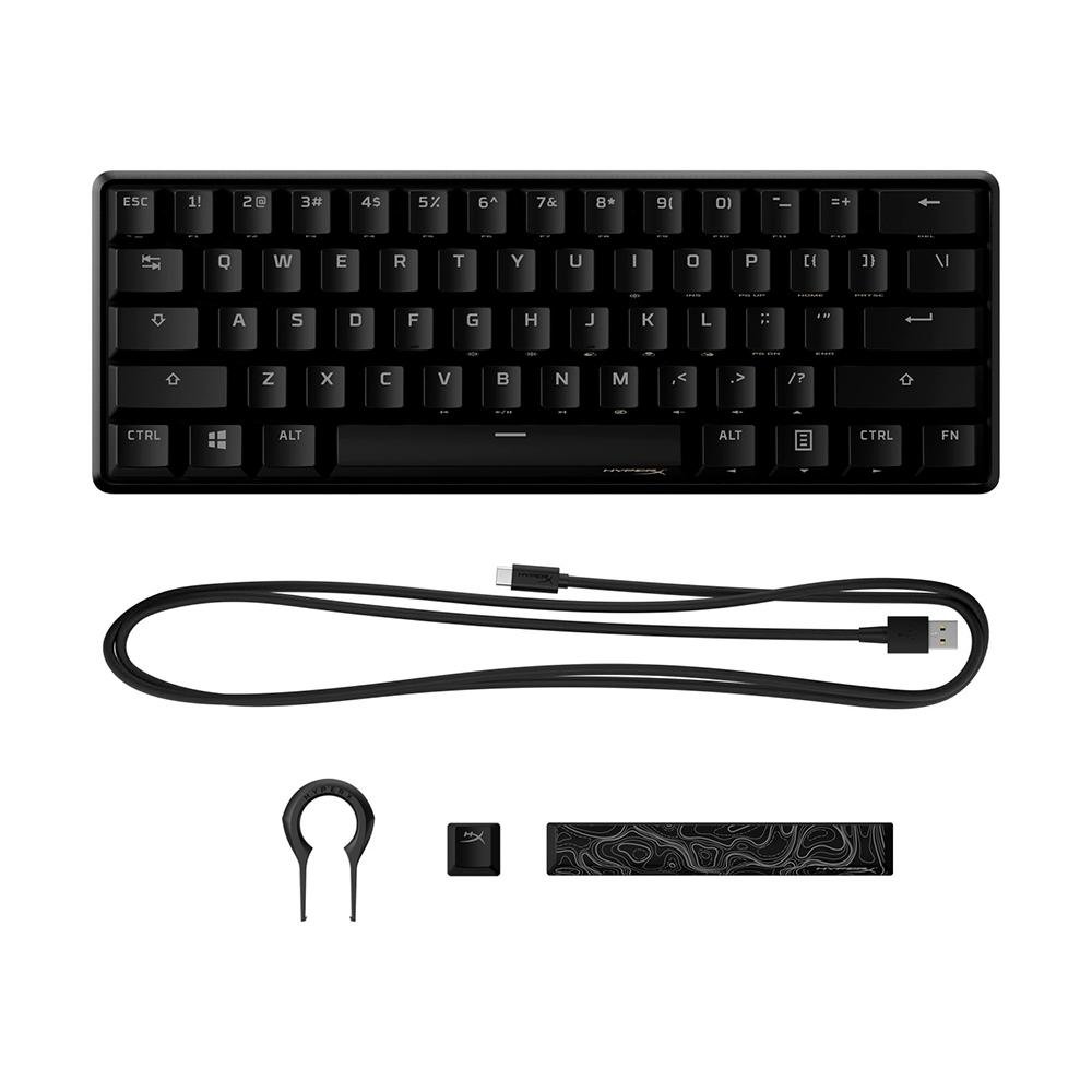 Teclado Mecânico Gamer HyperX Alloy Origins 60%, RGB, USB, HyperX Red Switch, Design Compacto, Anti-Ghosting, US, Preto - 4P5N4AA#ABA Teclado Mecânico Gamer HyperX Alloy Origins 60%, RGB, USB, HyperX Red Switch, Design Compacto, Anti-Ghosting, US, Preto - 4P5N4AA#ABA