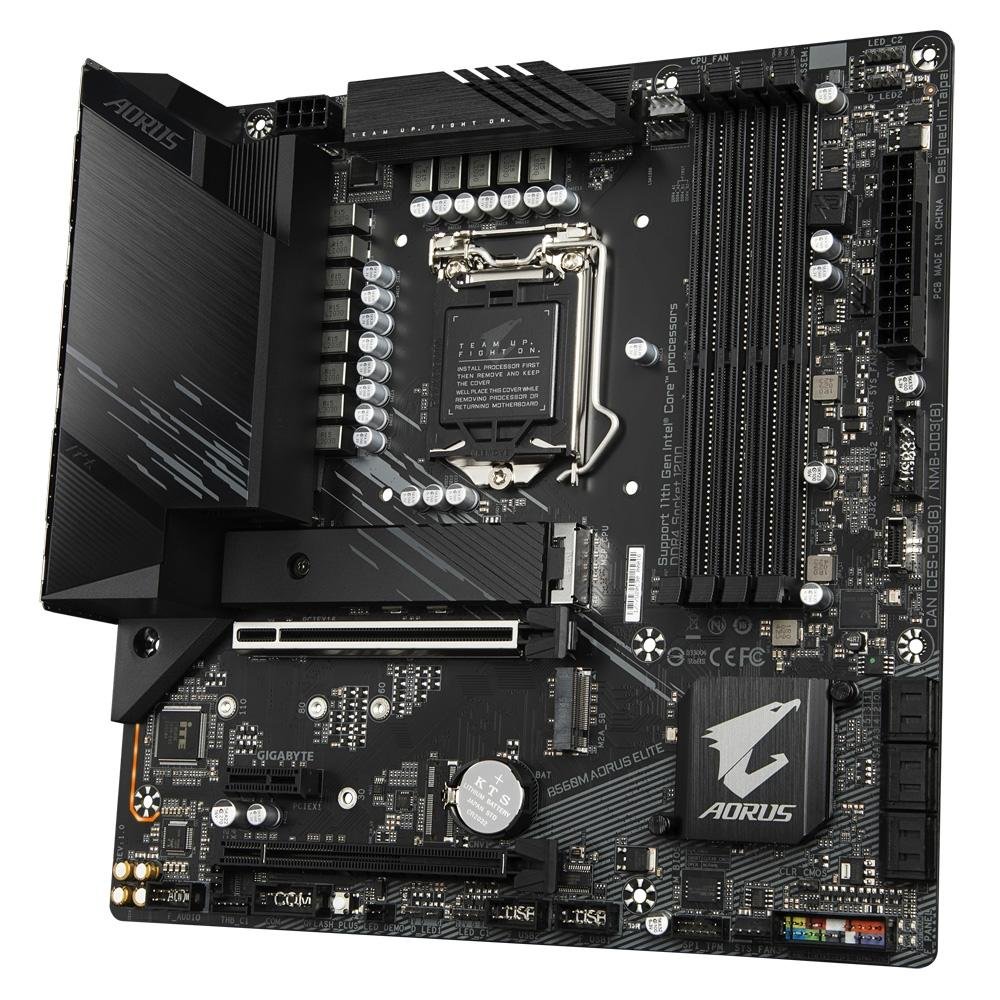 Gigabyte B560m Aorus Elite LGA1200 動作確認済 Placa Mãe Gigabyte B560M Aorus Elite, LGA 1200, Micro ATX, DDR4