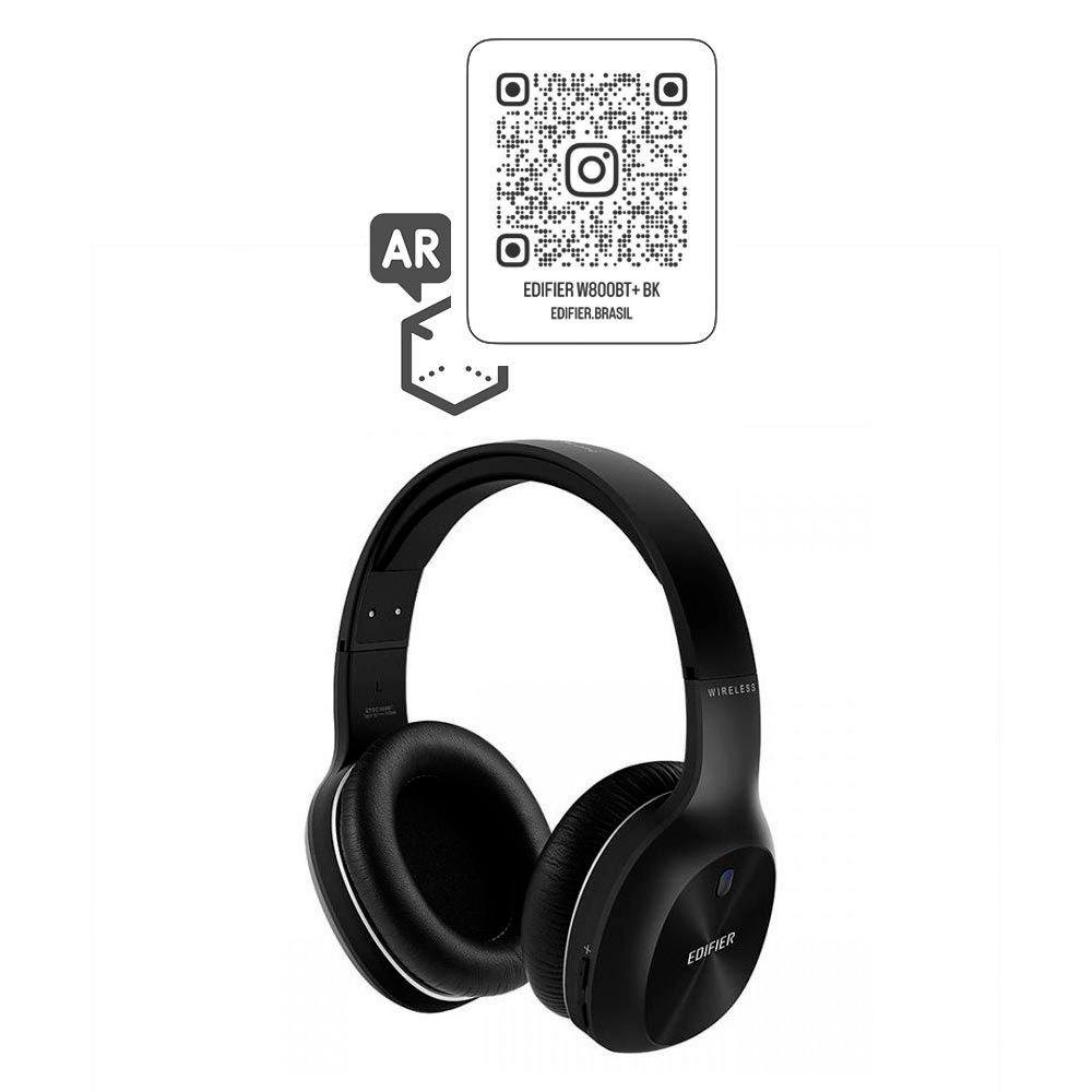 Fone de Ouvido Sem Fio Edifier, Bluetooth 5.1, Qualcomm aptX, Preto - W800BT PLUS Fone de Ouvido Sem Fio Edifier, Bluetooth 5.1, Qualcomm aptX, Preto - W800BT PLUS