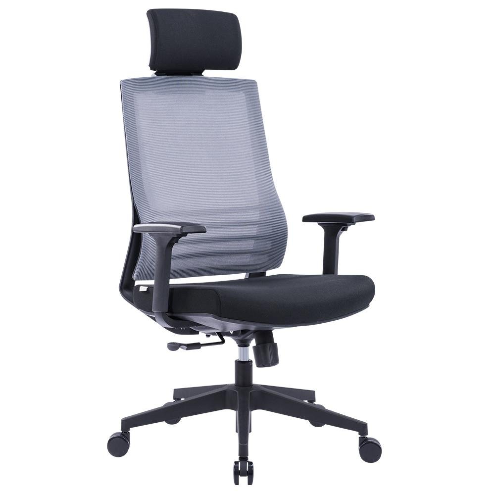 Cadeira Office Husky Sit 350 Dark Grey, Encosto de Cabeça Fixo, Cilindro de Gás Classe 3, Base em Nylon - HTCD007 Cadeira Office Husky Sit 350 Dark Grey, Encosto de Cabeça Fixo, Cilindro de Gás Classe 3, Base em Nylon - HTCD007