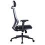 Cadeira Office Husky Sit 350 Dark Grey, Encosto de Cabeça Fixo, Cilindro de Gás Classe 3, Base em Nylon - HTCD007
