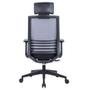 Cadeira Office Husky Sit 350 Dark Grey, Encosto de Cabeça Fixo, Cilindro de Gás Classe 3, Base em Nylon - HTCD007