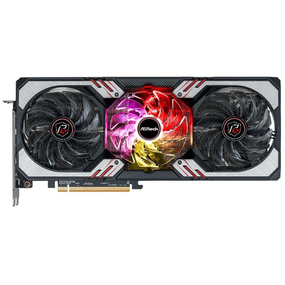 Placa de Vídeo ASRock RX 6700 XT Phantom Gaming D 12G OC, 16 Gbps