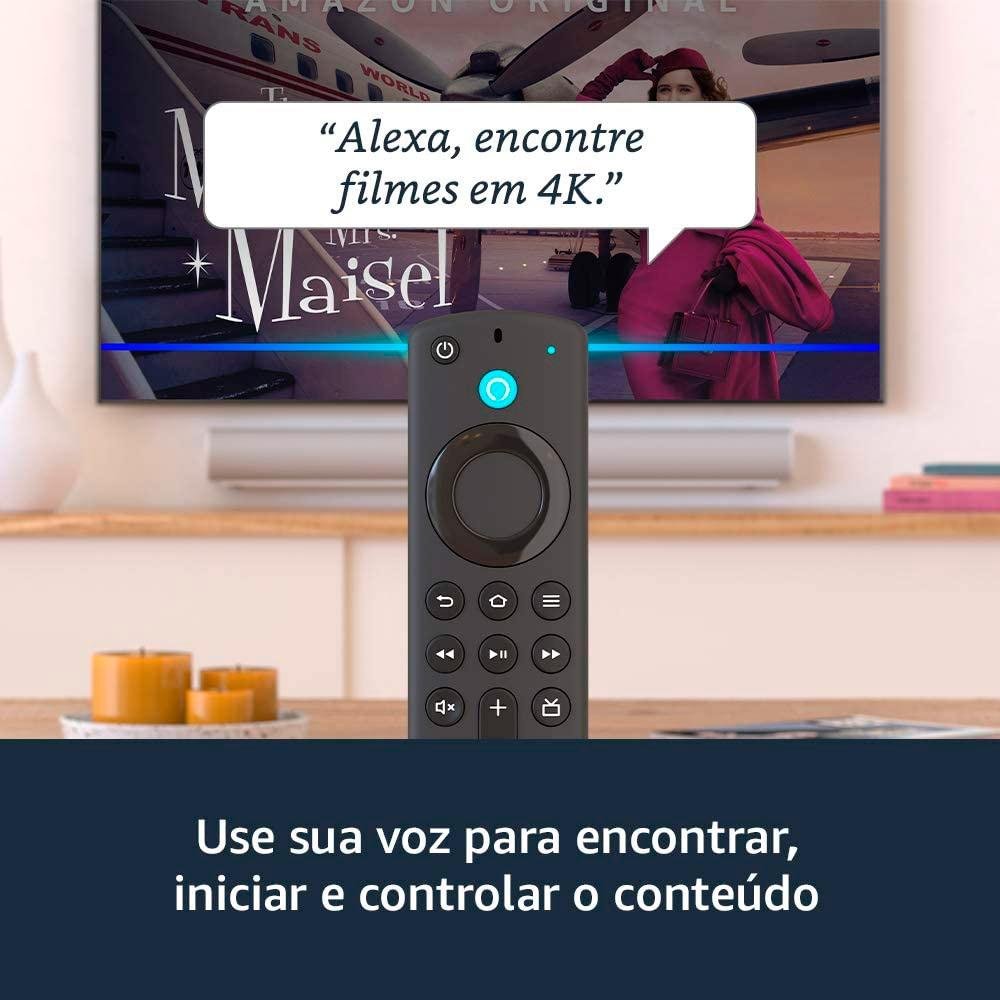 Fire TV Stick 4K, com Controle Remoto por Voz com Alexa, Dolby Vision - B0872Y93TY Fire TV Stick 4K, com Controle Remoto por Voz com Alexa, Dolby Vision - B0872Y93TY