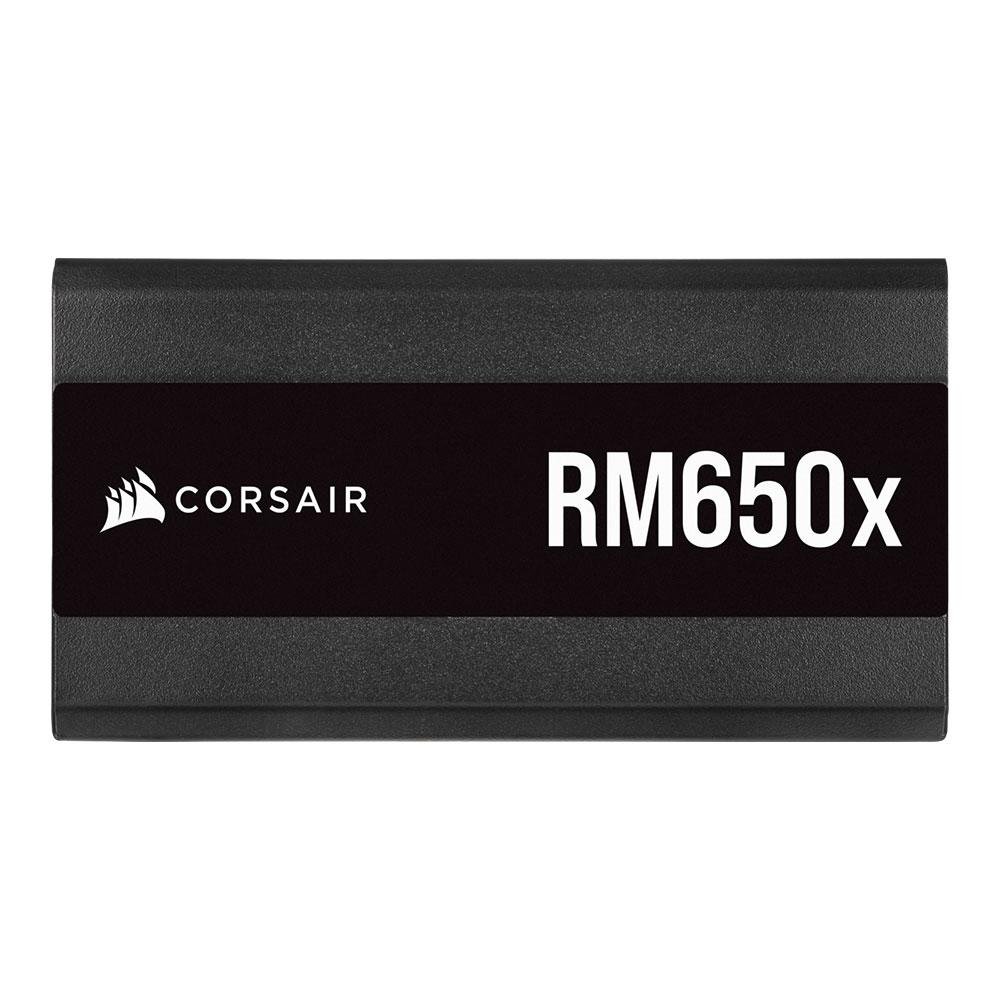 Fonte Corsair RM650X, 650W, 80 Plus Gold, Modular, Sem Cabo, Preto - CP-9020198-WW Fonte Corsair RM650X, 650W, 80 Plus Gold, Modular, Sem Cabo, Preto - CP-9020198-WW