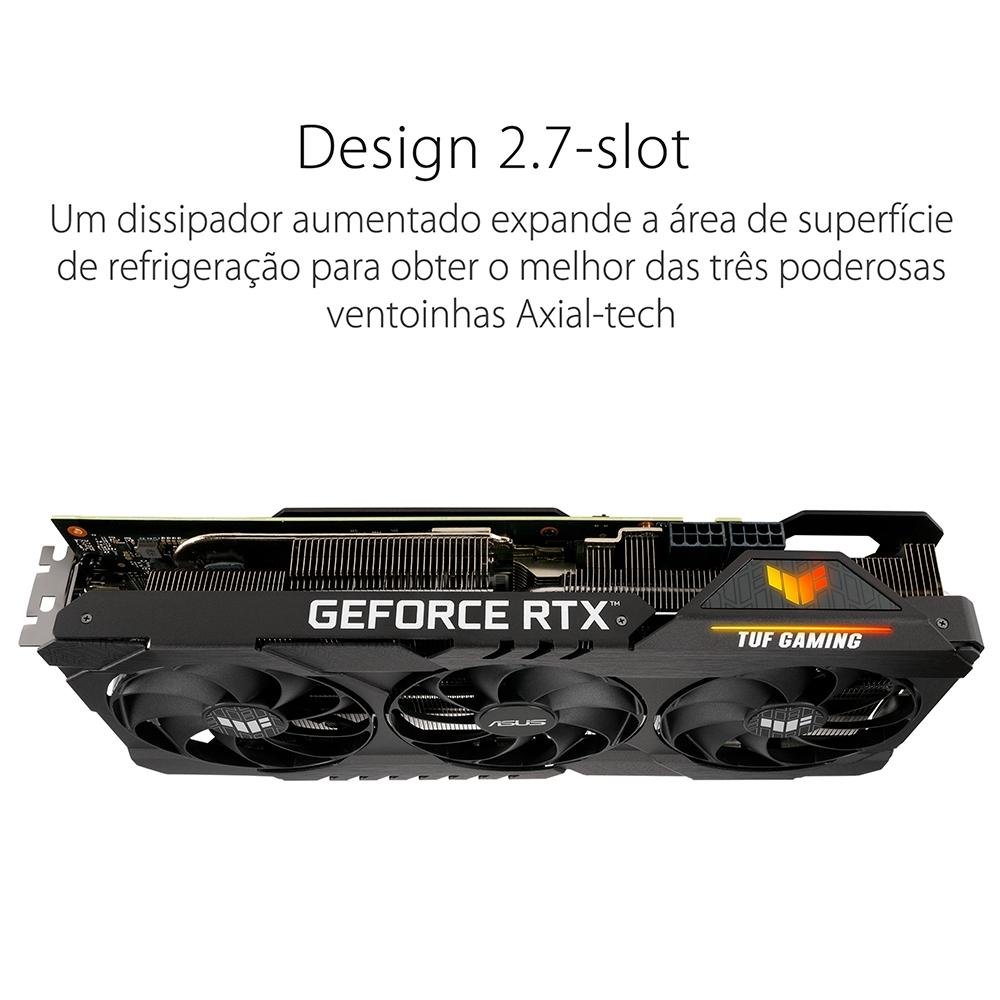 Placa de Vídeo Asus TUF RTX 3080 TI | KaBuM! Placa de Vídeo Asus TUF RTX 3080 TI | KaBuM!