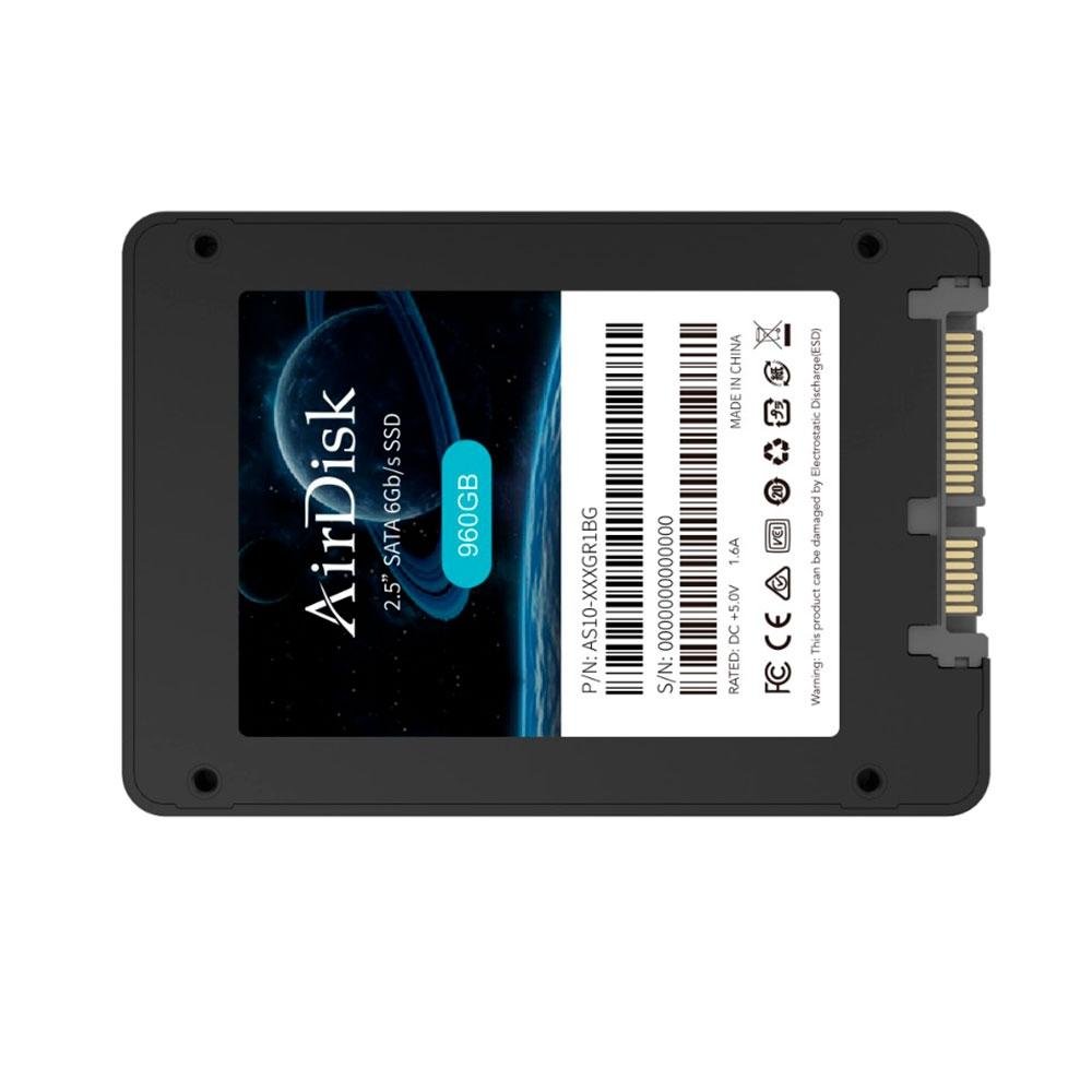N.⑤ SSD AirDisk 960GB, 2.5´, SATA III, Leitura: 550 MB/s e Gravação