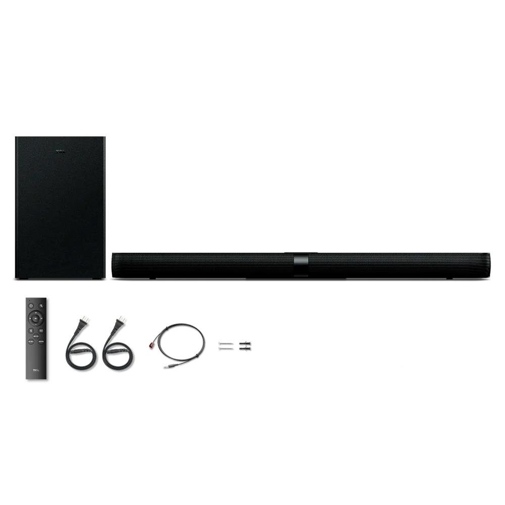 Soundbar TCL, 2.1 Canais, Bluetooth, 160W RMS, Subwoofer Sem Fio, Preto - TS7010 Soundbar TCL, 2.1 Canais, Bluetooth, 160W RMS, Subwoofer Sem Fio, Preto - TS7010