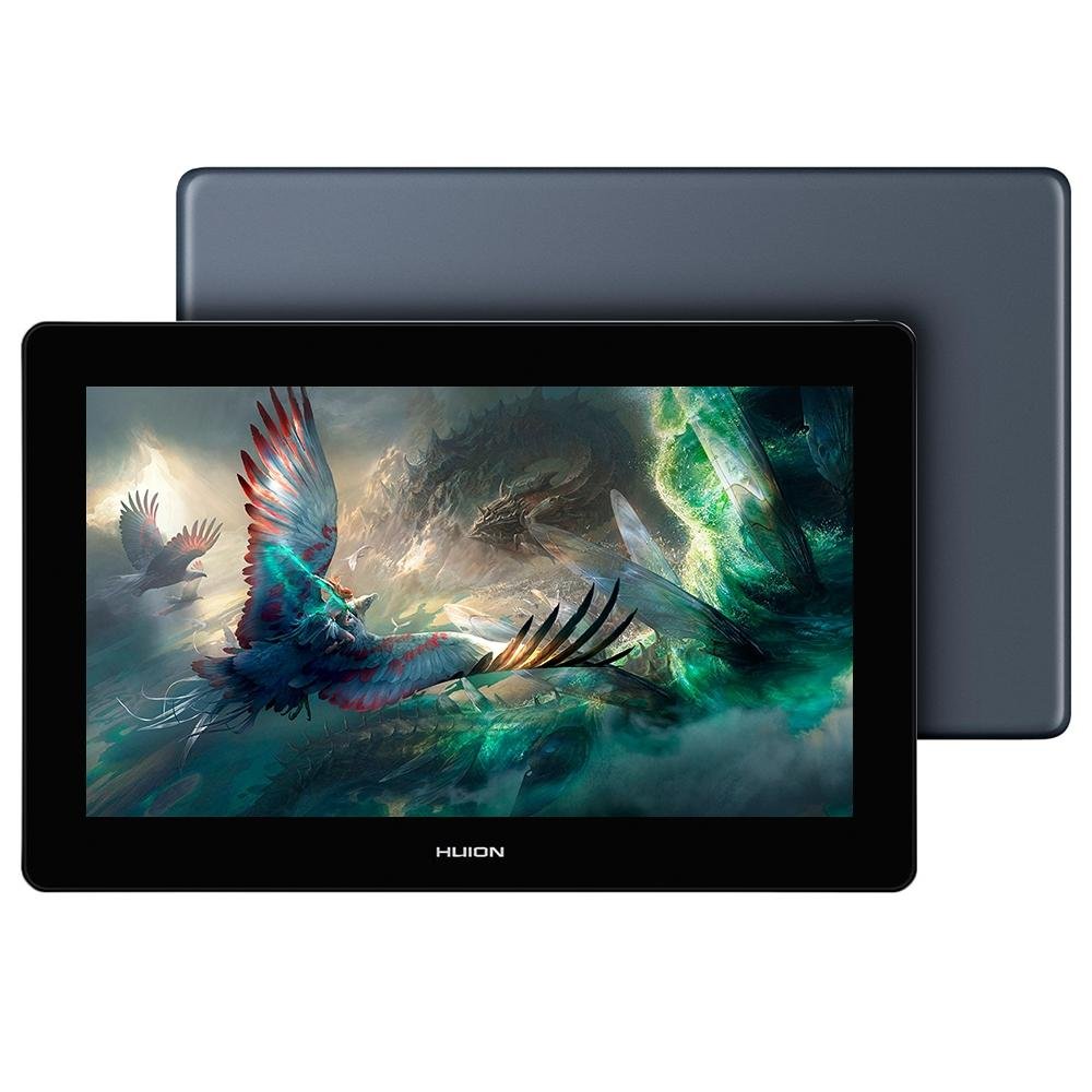 Mesa Digitalizadora Huion Kamvas 16 Plus, 4K, UHD, IPS, Caneta PW517, 8192 Níveis de Pressão, Cinza Escuro - GT1562-G Mesa Digitalizadora Huion Kamvas 16 Plus, 4K, UHD, IPS, Caneta PW517, 8192 Níveis de Pressão, Cinza Escuro - GT1562-G