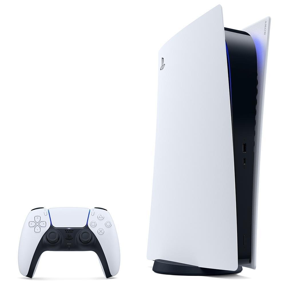 Console Playstation 5 Sony, SSD 825GB, Controle sem fio DualSense, Edição Digital, Branco - 1214B